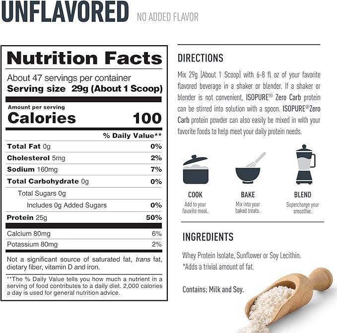 Isopure Zero Carb 100% Pure Whey Isolate Unflavored Protein Powder 3 Lbs + 1 Bottle of Clear Protein Water with Electrolytes, 15g Whey Protein Isolate, Zero Sugar, Mixed Berry, 20 fl oz Bottle