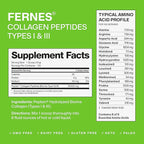 Hydrolyzed Collagen for Women Men (3LB) Type I & III Flavorless & Odorless Easy-Mix Powder Peptan Protein Peptides Joint Hair Skin & Nail Support Gluten-Free Non-GMO Keto Paleo Grass-Fed Kosher