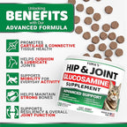 YUMA'S Cat Hip and Joint Health Supplement Chews – Advanced Glucosamine for Cats – MSM, Chondroitin & Omega-3 Salmon Oil – Supports Mobility, Joint Pain Relief, Cat Vitamins for Indoor & Outdoor Cats