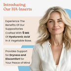 NewLife Naturals Hyaluronic Acid Vaginal Suppositories for Women 5 MG - Vaginal Moisturizer Hydration Moisture Support, Menopause - 12 HA Inserts- 30 Day Supply USA