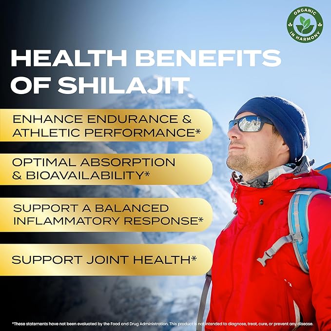 30,000 MG Pure Organic Shilajit Gummies for Men & Women, Sugar-Free Supplement with 85+ Trace Minerals & Fulvic Acid, Supports Energy, Immunity, Cognitive Performance & Mood, 60 Gummies Pack of 1