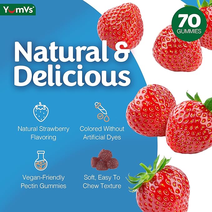 B Complex Gummies with Vitamin C – Great Tasting 1 a Day Energy & Nervous System Support for Adults – Vegan, Kosher, Non-GMO Vitamin B Complex Gummies with B12, B6, Niacin & Folic Acid – 70 Count