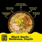 immi Black Garlic “Chicken” Ramen – Bold Flavor, Chewier Noodles & High Protein – Vegan, Keto-Friendly Ramen Noodles – Low Carb, Zero Sugar – Healthy Plant-Based Ramen Bowl, 6-Pack