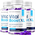 (3 Pack) Vital Boost XL Gummies - Official VitalBoost XL Gummys For Men Premium Natural Ingredients - Maximum Strength, Advanced Formula Support For Overall Health & Wellness, 180 Gummies For 3 Months