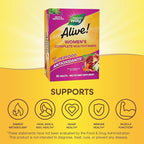 Nature's Way Alive! Women's Energy Multivitamin Tablets, Supports Cellular Energy*, Fruit and Veggie Powder Blend (100mg per Serving), 50 Tablets, (Pack of 2)