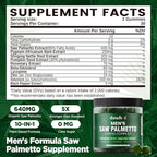 duwhot Saw Palmetto Gummies for Men, Organic Saw Palmetto with Pumpkin Seed Oil for Men Overall Health, Enhanced with Pygeum, Nettle, Sugar-Free, Vegan, 60 Chewables
