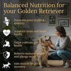 Multivitamins, Balanced Nutrition for Your Golden Retriever, 90 Count, Made in the USA with Real Bacon