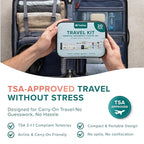 TrekTote 20 Piece Unisex Travel Hygiene Kit with Toiletries & Personal Care Essentials, TSA-Compliant, Individual and Bulk Packs Available