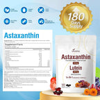 14-in-1 Astaxanthin 12mg & Lutein 40mg with Zeaxanthin Supplements, 24 Month Supply, Fresh Microalgae Source, Supports Eye, Skin, Antioxidant, Joint, Circulatory Health, Non-GMO, Gluten Free, 4 Bag