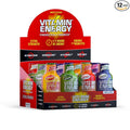 Vitamin Energy Extra Strength Energy Shot Variety Pack 12 Pack, 260mg Natural Caffeine, B-Vitamins, Vitamin D, NALT, Rhodiola, Mood, Focus, Immunity & Strength Support, Zero Sugar, Vegan, 1.93 fl oz
