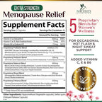 Menopause Supplement for Women - Natural Menopause Relief Support for Mild Hot Flashes & Night Sweats - Best Probiotics for Women, Dong Quai, Black Cohosh, Ashwagandha - Bottled in USA - 120 Capsules