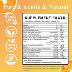 Womb Gummies for Hormone Balance & Ovary and Uterus Cleanse & Menstrual Cycle, Inositol Fertility PCOS Multivitamin Gummies for Women to Get Pregnant Fast, 60 Count Orange Flavor