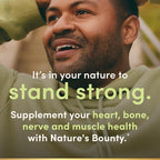 Nature's Bounty Magnesium Citrate Gummies for Adults, Supports General Health, Bone, Nerve, Muscle & Heart Health Support, 270mg per Serving, Vegan, Non-GMO - Raspberry 90 Count