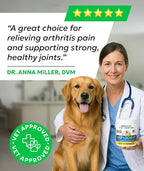 BARK&SPARK Senior Advanced Glucosamine Chondroitin for Dogs - Hip Joint Pain Relief - Old Dog Joint Chews Large & Small Breed - Hip Joint Chews Joint Health Care Treats - 240Ct