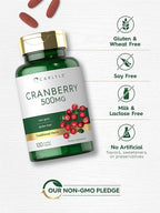 Carlyle Cranberry Pills | 100 Caplets | Non-GMO, Gluten Free Supplement for Women & Men