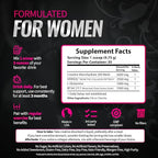 Creatine for Women – Booty Builder Supplement with Collagen & BCAA – Supports Muscle Development, Post-Workout Recovery, Skin Elasticity, Healthy Hair & Nail | Unflavored – 30 Servings