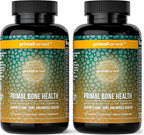 Primal Harvest 2 Pack, Primal Bone Health Calcium Carbonate Bone Health Complex for Men & Women with Calcium, Magnesium, Zinc, Manganese, Potassium, & L-Carnitine (240 Capsules)