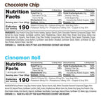 No Nuts! Protein Bar Variety Pack 4 Count Sampler | Nut-Free & School-Safe | Chocolate Chip, Caramel Mocha, Cinnamon Roll & Blueberry Vanilla | Dairy-Free, Vegan, Non-GMO, Organic, Kosher