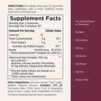 Nature’s Bounty Hair Growth Gummies for Supporting Thicker, Fuller Hair with Biotin, Silicon & Arginine, Peach Mango Flavor – Gluten Free, Contains No Lactose, Sodium or Fish, 60 Count/30 Servings