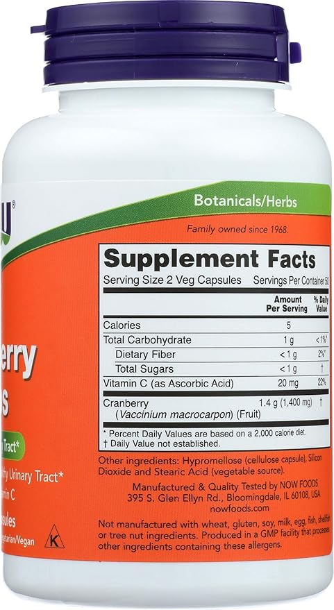 NOW Cranberry Concentrate, 100 Count (Pack of 2)