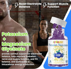 Potassium Magnesium Gummies,Potassium Supplement w/Ashwagandha,High Absorption Magnesium Glycinate,B6,D3,Potassium Citrate for Leg Cramps,Muscle,Electroyte for Adults Kids,Sugar-Free, 120 Gummies