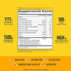 Airborne 1000mg Vitamin C with Vitamin D & Zinc, Sugar Free Multivitamin Immune Support Supplement, Antioxidants Vitamins A C & Vitamin E, 30 Effervescent Tablets, Very Berry Flavor