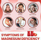 Magnesium Glycinate Gummies 500mg for Adults & Kids Magnesium Supplement with Vitamin B6-Natural Calm Gummies-Calm Mood, Muscle & Sleep Support-Strawberry Flavor, 120 Gummies