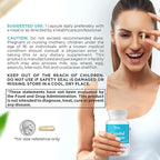 Candid Cleanse Supplement with GLP-1 Support - Oregano Leaf, Caprylic Acid & LactoSpore | Candida Support Pills for Digestive Health | Candida Cleanse Detox for Women & Men | 30