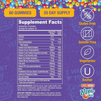 Vital+Boon Dippin' Dots - Multivitamin Gummies for Adults - Gummy Vitamins with Vitamin A, B6, C, D3, E & Folic Acid - Vegetarian, Non-GMO, Gluten-Free (60 Count)