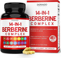 GLP-1 Supplement 14 in 1 Formula (GLP1 Supplement with Berberine, ACV, Chromium, Ceylon Cinnamon, Turmeric & More) Support Gut Health & Metabolism - Third Party Tested, Vegan Safe & USA Made