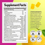 Multivitamin for Women Gummies Lemon Flavored Vitamins Daily Multivitamin with Vitamins A, C, D, E, B6 and B12, 30 Day Supply, 60 Count