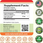 UDAF Certified Organic Ashwagandha with Black Pepper, 1965mg - Extra Strength for Stress, Sleep, Mood, Thyroid, Energy, Hair, Vegan Pure Root Extract Powder Supplement for Men and Women | 180 Capsules