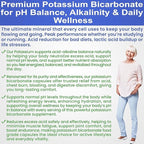 Pure Potassium Bicarbonate Supplement Capsules pH Balance Pills, High Potassium Electrolytes 1200mg Serv. USA Made Potassium Bicarbonate Food Grade, Acid-Alkaline Balance Immunity Endurance 2-Pack