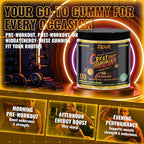 zipvit Creatine Monohydrate Gummies (5g) – Pre-Workout Energy & Muscle Growth Support for Men & Women | Orange Electrolyte Gummies (135 Count)