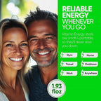 Vitamin Energy Focus+ Extra Strength Energy Shot Grape 10 Pack, 260mg Natural Caffeine, B-Vitamins, CoQ10, Amino Acids, Focus, Productivity & Clarity, Zero Sugar, Gluten-Free, 1.93 fl oz