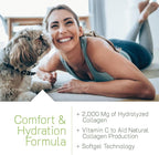 Irwin Naturals Deep Tissue Collagen-Pure - 80 Liquid Softgels - Intense Nourishment for The Skin - 2,000 mg of Hydrolyzed Collagen - 16 Total Servings