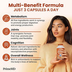 5-in-1 Ceylon Cinnamon Capsules 2355mg - Ceylon Cinnamon and Apple Cider Vinegar with Turmeric, Panax Ginseng, Cinnamon, and Bioperine, 60ct