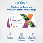 FuXion | Vita Xtra T+ | Energy Drink Powder | Energy Support | Multimineral and Multivitamin Powder Drink | Provides Physical Energy and Vitality | Powerful Antioxidants | Purple Corn Flavor | 28u