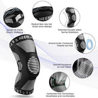 NEENCA Knee Brace for Knee Pain Relief, Compression Knee Support with Side Stabilizers & Patella Pad. Medical Knee Sleeve for Meniscus Tear, ACL,Arthritis,Joint Pain,Injury Recovery,Circulation,Sports