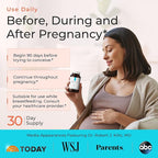 Peak Prenatal - Doctor Formulated Prenatal Vitamins for Women - Third Party Tested Fertility Supplement - Choline, Methylated Folate, Vitamin D, Iron, Probiotics - 30 Day Supply