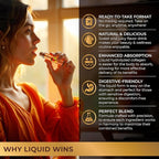 Liquid Collagen Peptides with Biotin & Hyaluronic Acid - 3000mg Hydrolyzed Collagen Type 1 and 3, Biotin 10000mcg, Vitamins B5, B6, C & E - Liquid Collagen for Women and Men, Collagen Shots