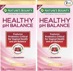 Nature's Bounty Probiotics for Women, Vaginal Probiotics for Healthy pH Balance, 2 Billion CFU, Clinically Studied Strains, Optimal Solutions pH Balance Pills, 30 Vegetarian Capsules (Pack of 2)