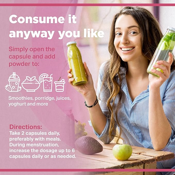 Strength & Spices Hormone Balance 100% Natural Estrogen Supplement – 12 Ingredients w Dong Quai - 60 Vegan UK Made 1000mg Capsules – Fertility and Menstrual Comfort