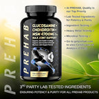 Glucosamine Chondroitin MSM | Premium Joint Support Supplement | Extra Strength 4700mg Max Joint Support | Men & Women | Supports Joint Health & Cartilage, Joint Comfort, Strength and Flexibility