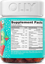 OLLY Teen Girl Multi Gummy, Healthy Skin and Immune Support*, Essential Vitamins, Biotin, Zinc, Chewable Multivitamin, Strawberry Melon Flavored, 50 Day Supply - 100 Count