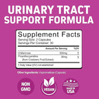 Herbtonics Fast Acting Urinary Tract Cleanse Treatment | Formula UTI with 36 mg PAC | Medical-Grade Cranberry Supplement for Urinary Tract Support (60 Count (Pack of 1))