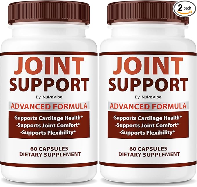 (2 Pack) Joint Support Capsules – Daily Mobility Formula with a Premium Natural Blend to Help Maintain Flexibility, Comfort & Active Motion | Easy-to-Swallow Pills for Everyday Movement (120 Capsules)