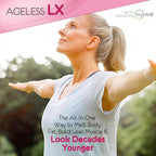 AgelessLX Powder Supplement for Women - with HMB Collagen Enhancer Plus Vitamin D3 with K2, Horsetail and Biotin for Lean Muscle and Stronger Hair and Nails - 30 Powder Packets Strawberry Lemonade