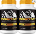 (2 Pack) Boostron – Official Daily Energy Support Formula with a Clean, Premium Blend for Performance and Drive | Just 2 Easy-to-Swallow Pills to Help You Feel Your Best (120 Capsules)