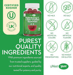 Elderberry Zinc Gummies - Organic Sambucus Elderberry Gummies with Zinc and Vitamin C - Vegan Immune Support for Adults and Kids - Chewable Elderberries Supplements for Immunity Boost - 60 Gummies